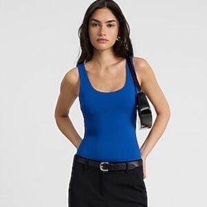 Express - Body Contour Collection Tank Bodysuit Cobalt XL